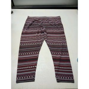 C EST. 1946 Pants Women's 16/28W Wide Leg Pull On Pajamas Pants Red,Grey, White